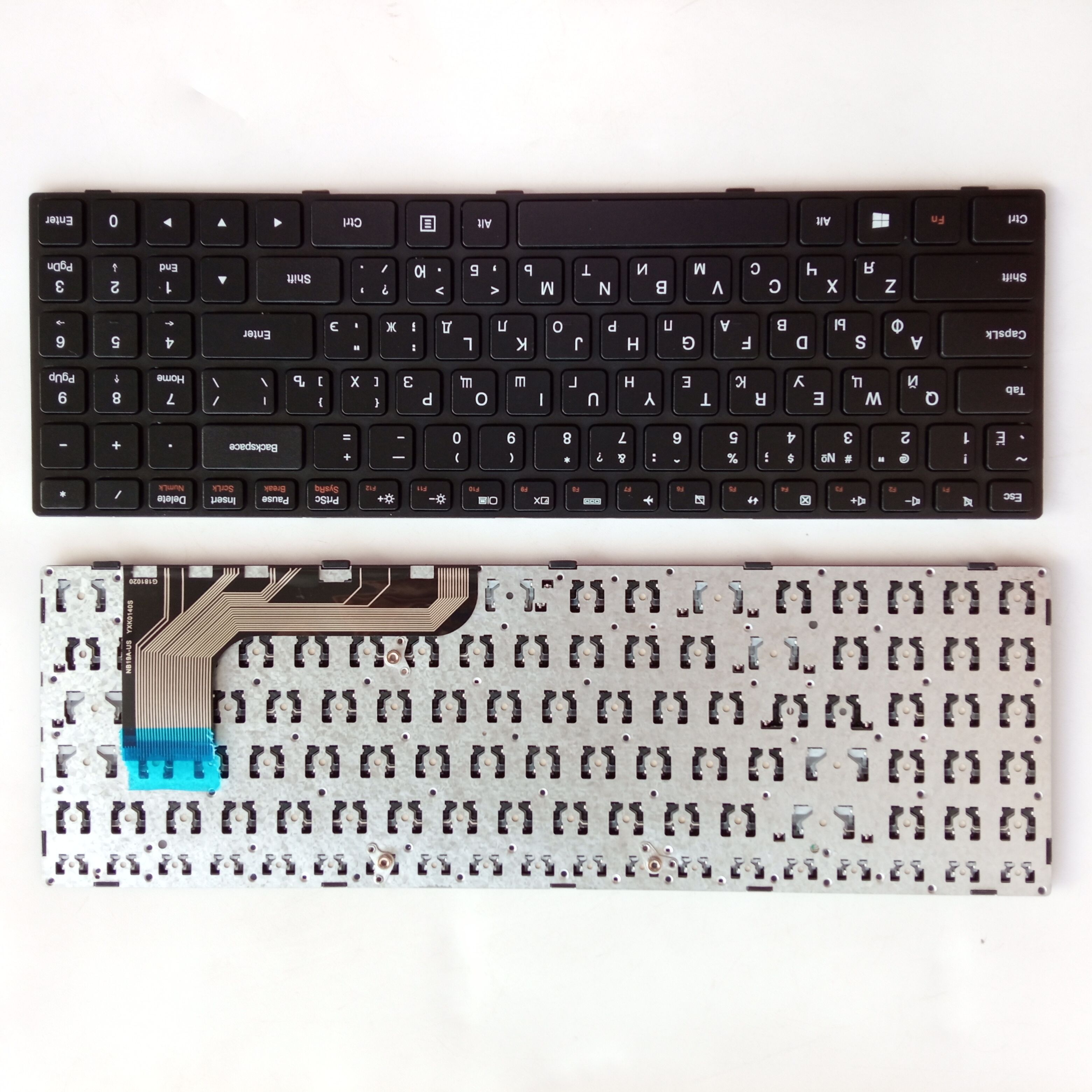 Picture of New Replacement Laptop Keyboard For LENOVO 100-15IBY short-term BLACK FRAME BLACK (OEM) RU Layout